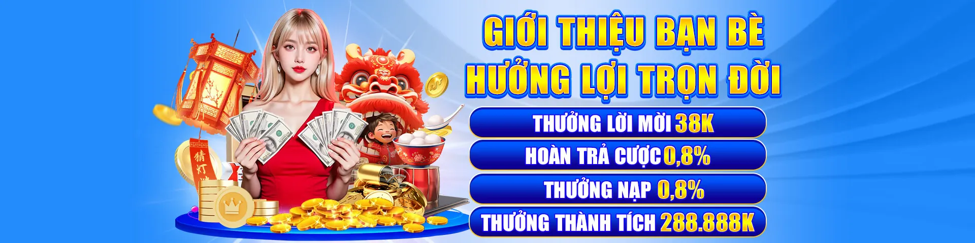 Banner khuyến mãi K8 với người chơi vui vẻ và tiền thưởng